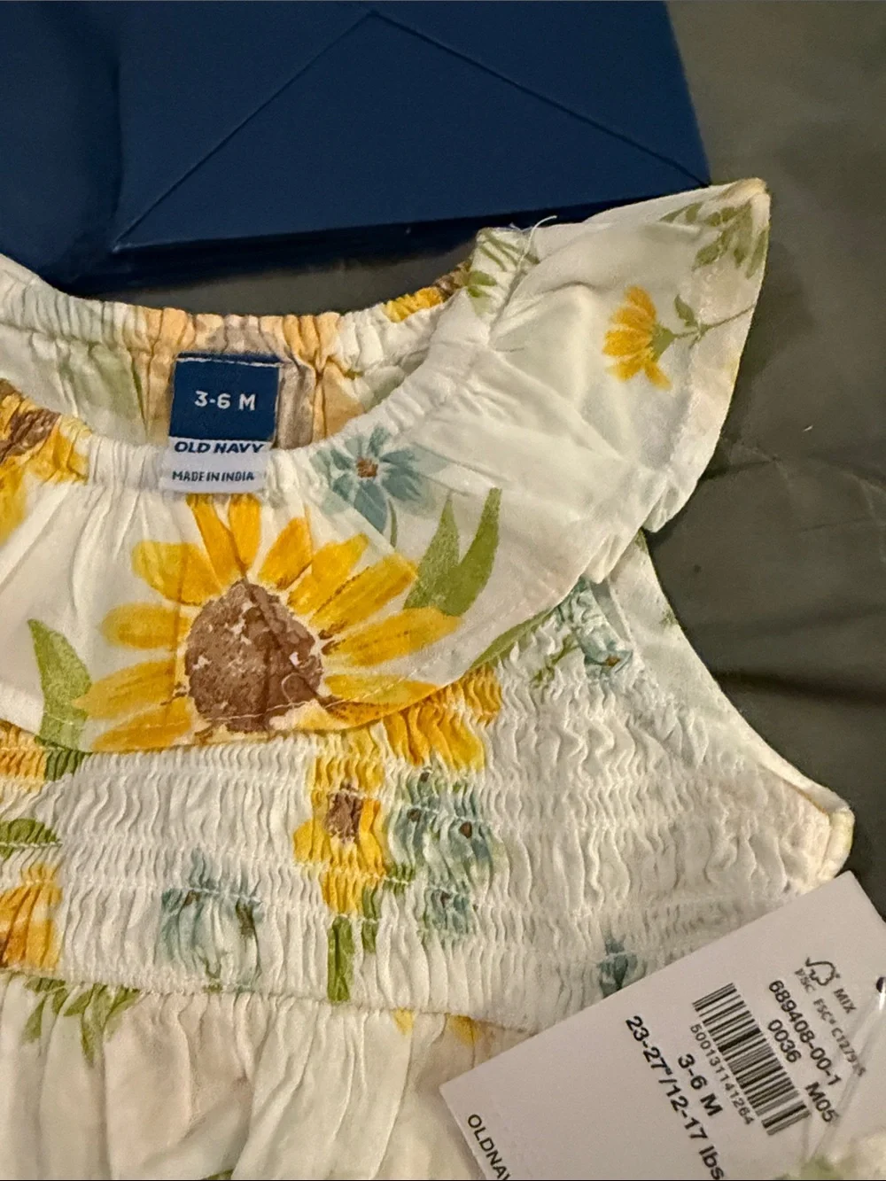 Old Navy Girls Sunflower One-Piece outfits - White, Pink, Yellow